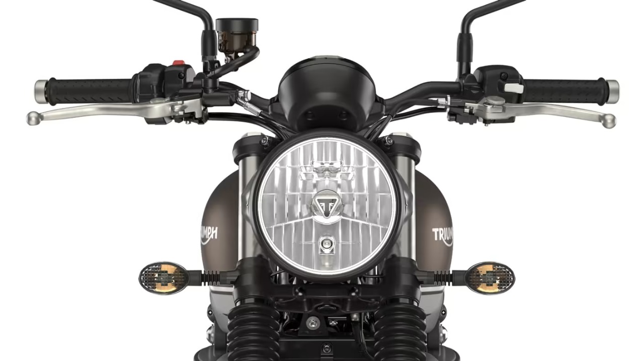 Farol dianteiro da nova Triumph Speed Twin 2025