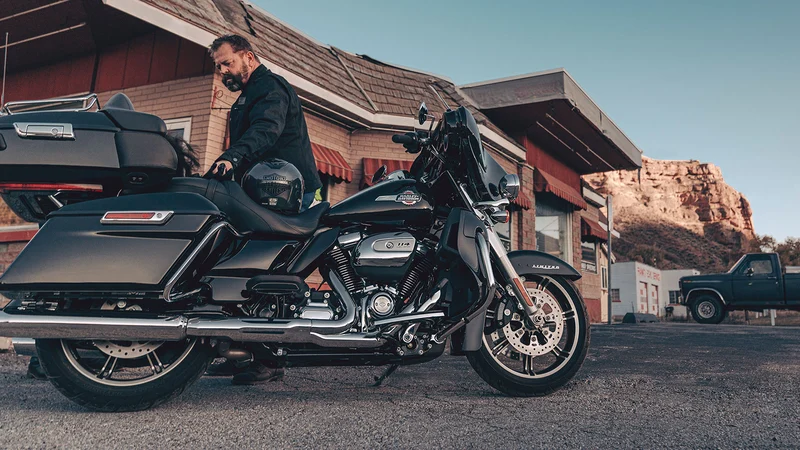 Foto da moto da Harley 