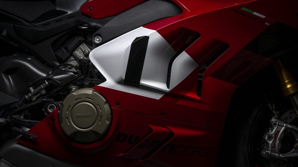 Foto do motor da Ducati Panigale V4 R 2024