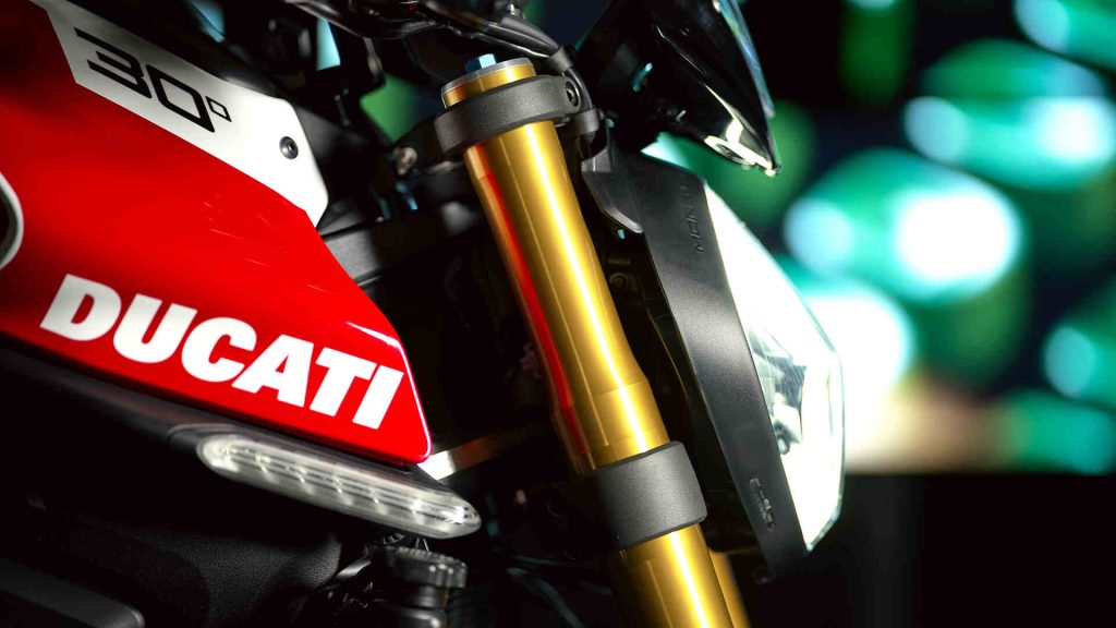 Foto do jogo de suspensão da Ducati