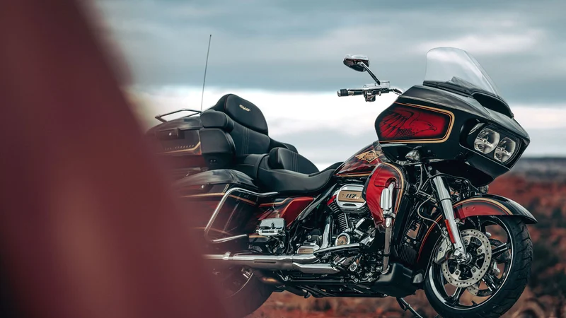 Foto da moto da Harley