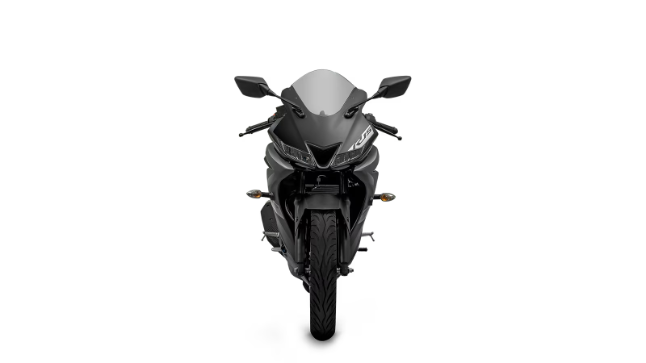 Foto frontal da moto da Yamaha R15 2024