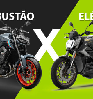 Comparativo de motos elétrica e a combustível